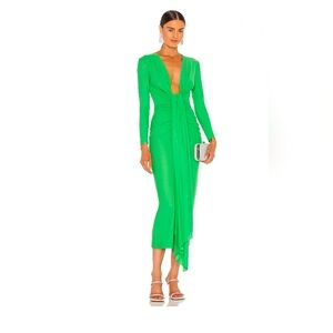 Solace London Green Long Sleeve Dress